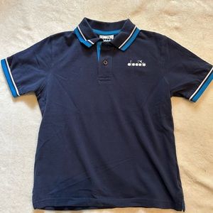 Diadora blue polo, Boys 6
